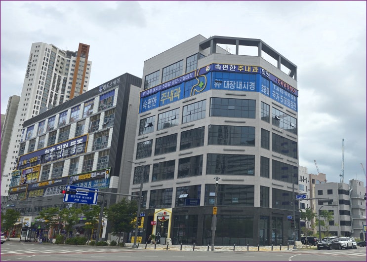 고덕신도시 에듀타운 사거리코너 상가 더원빌딩 임대 분양 1층 매물 및 입점 업체