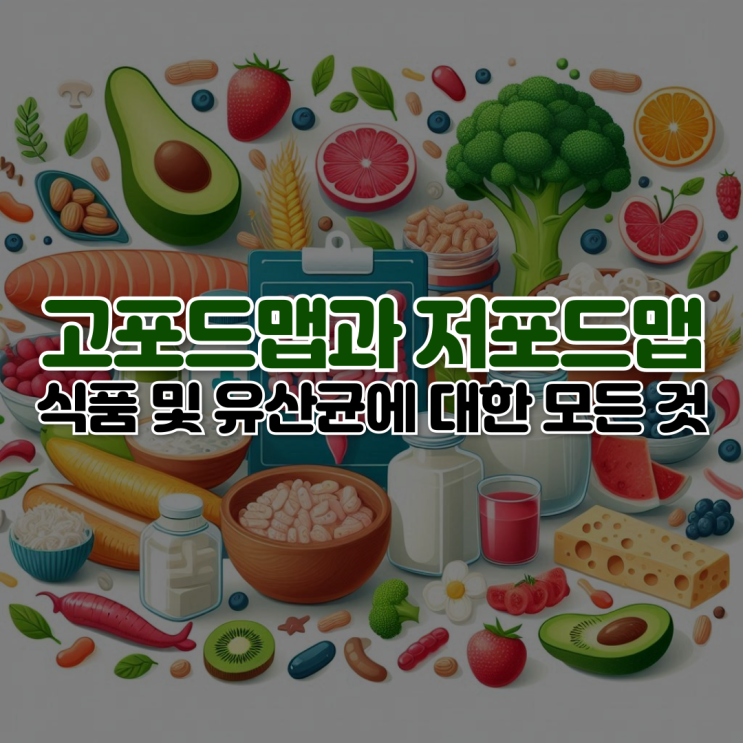  고포드맵(High-FODMAP)과 저포드맵(Low-FODMAP) 식품 및 유산균에 대한 모든 것
