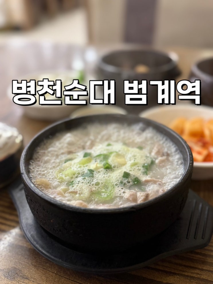  안양 범계역 순대국 잘하는 집 병천순대