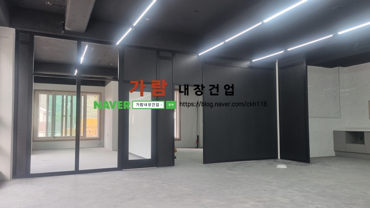  경남 창원시 마산 회원구 래핑칸막이 작업현장