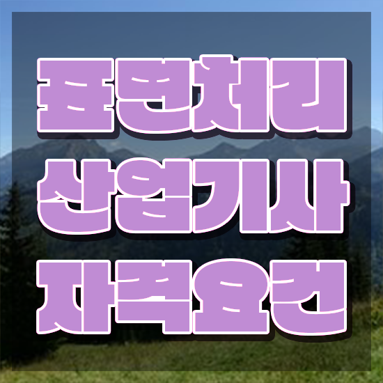  표면처리산업기사 시험응시조건 집에서 온라인으로 빠르게 성공한 전략
