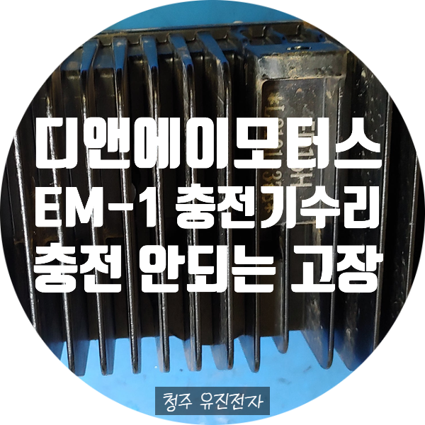  디앤에이모터스 EM-1 전기오토바이 충전기 수리 / 밤새 꽂아놔도 충전 안되는 고장 수리