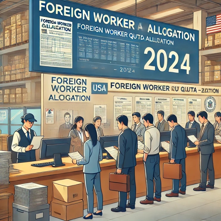  2024년 4회차 신규 외국인력 배정 계획과 고용허가 신청