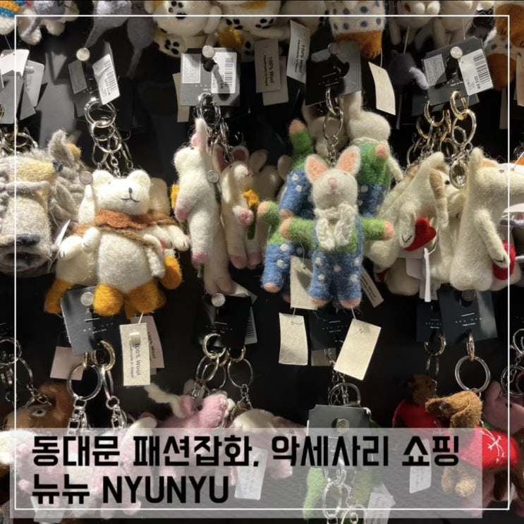  동대문 뉴뉴 NYUNYU 악세사리, 패션잡화, 주차정보; 내돈내산 방문후기