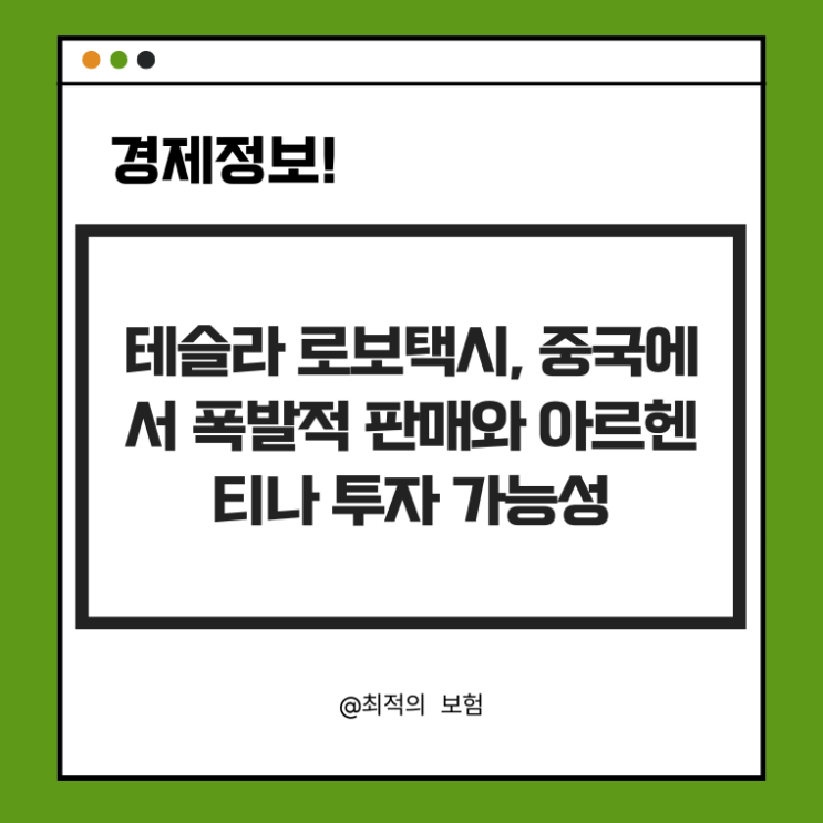  테슬라 로보택시, 중국에서 폭발적 판매와 아르헨티나 투자 가능성