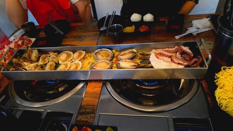  제주도 서쪽 애월 통철판 해물라면 맛집 추천 문개항아리 내돈내산 후기