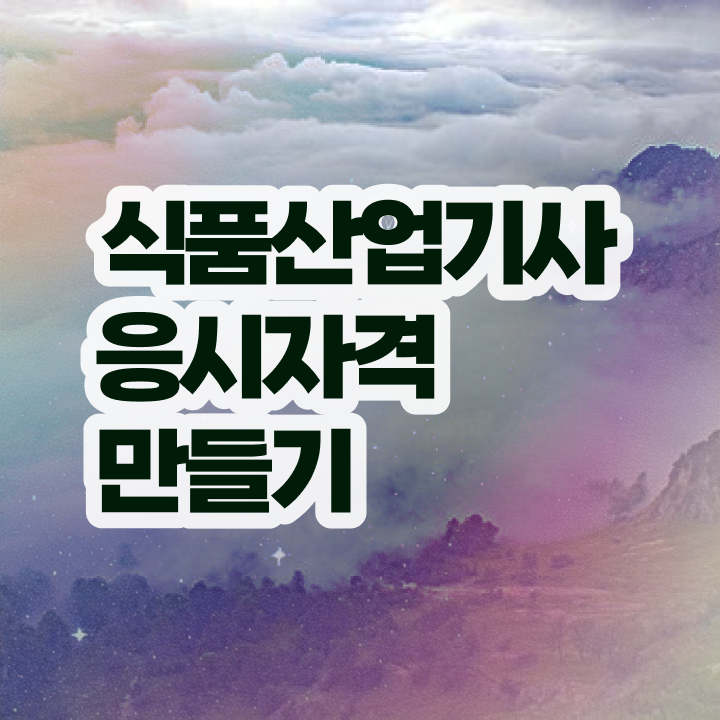  식품산업기사 식품산업기사 응시자격 온라인으로 빠르게 끝낸 과정