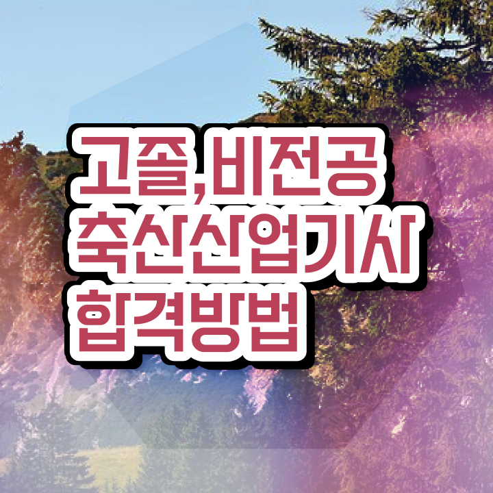  축산산업기사 취득자격 인강으로 편하게 준비한 방법