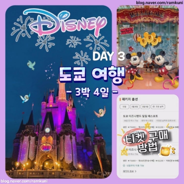  [일본(도쿄) 여행_3일차(3박 4일)] - 첫 디즈니랜드 | 도쿄 디즈니랜드 티켓 구매 방법(일일 패스포트) | 도쿄 디즈니랜드 방문 후기