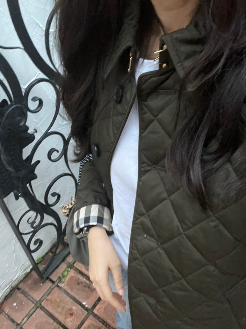버버리 프랭크비 퀼팅자켓 다크올리브 M사이즈 리뷰