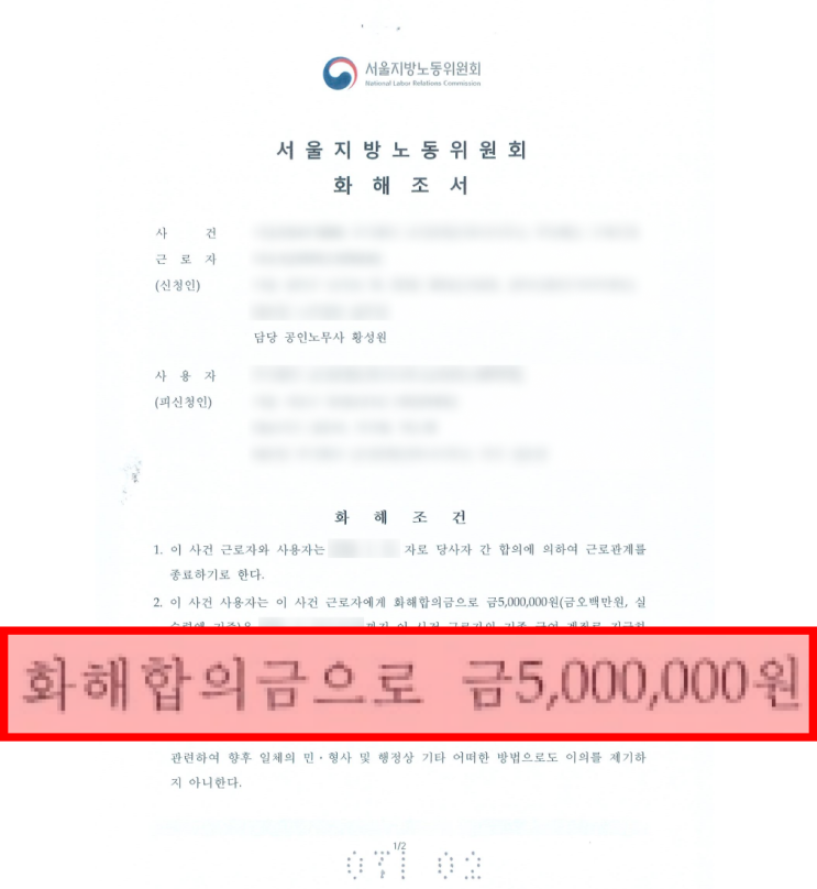  저성과자 부당해고 화해 합의금 받아낸 핵심 방법