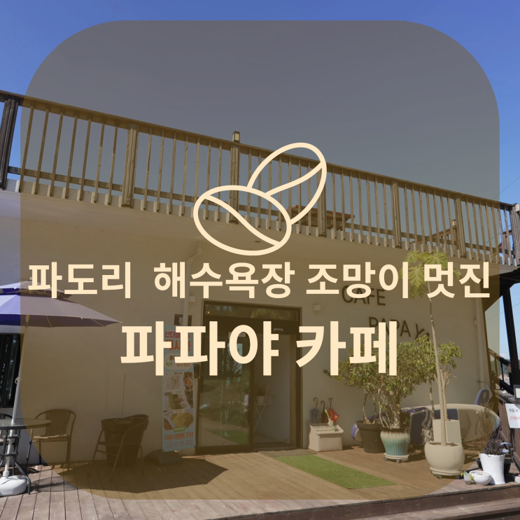  태안 파도리 해수욕장 조망이 멋진 파파야 카페