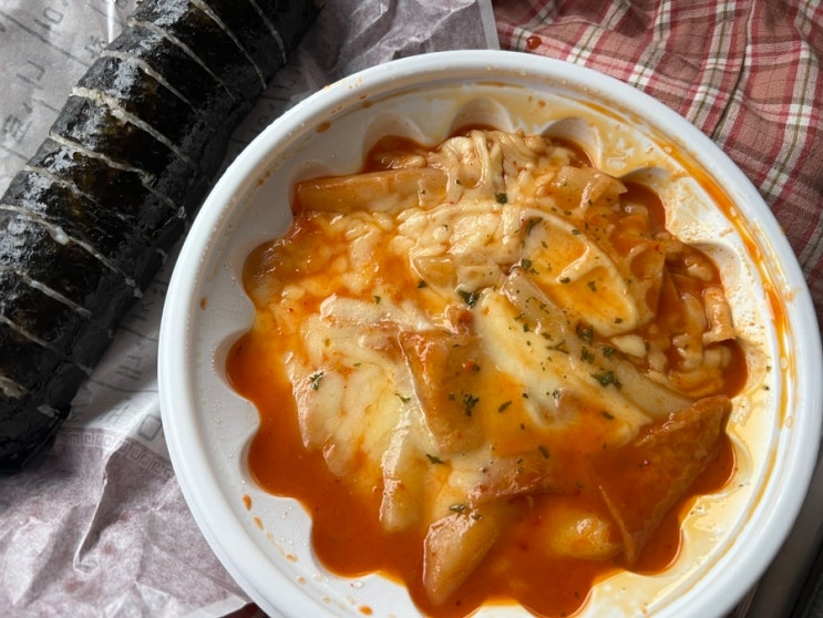  장성 소리네 분식집, 모듬떡볶이, 김밥, 포장가능