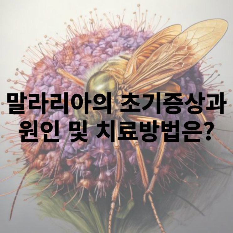  말라리아의 초기 증상과 원인은 무엇인가?
