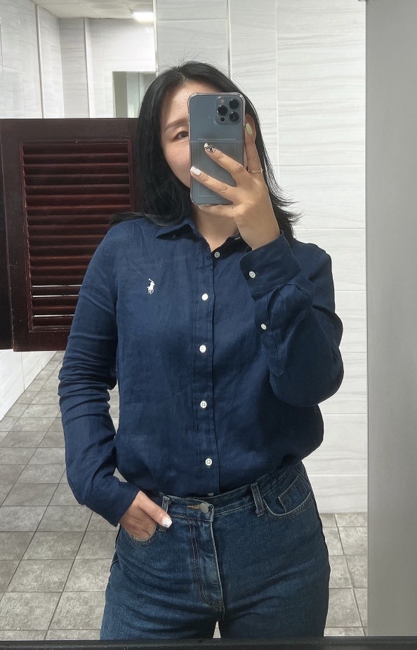 폴로 린넨셔츠 클래식한 여성코디 데일리 스타일 편한룩 추천
