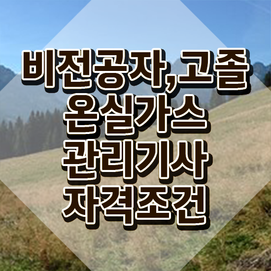  온실가스관리기사 필기 시험 요건 온실가스관리기사 응시조건 온라인으로 간단하게 성공한 전략