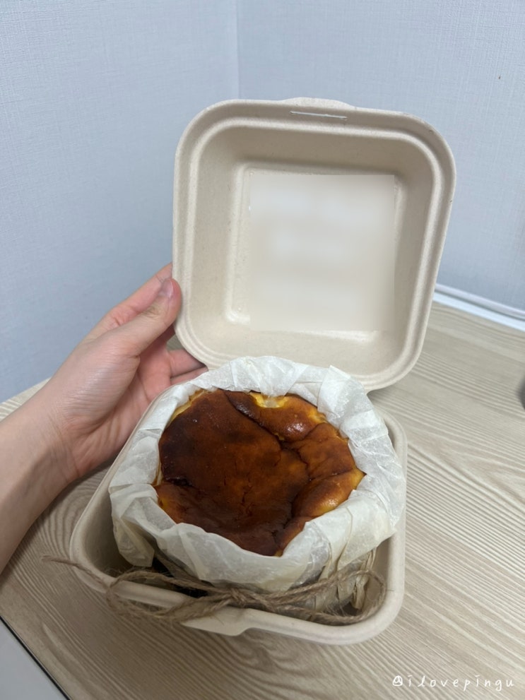  청라 케이크 에멘탈커피 바스크치즈케이크 포장 후기 내돈내산