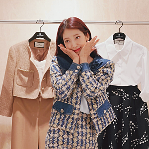박신혜 모조에스핀 트위드 자켓 원피스 여자 셋업