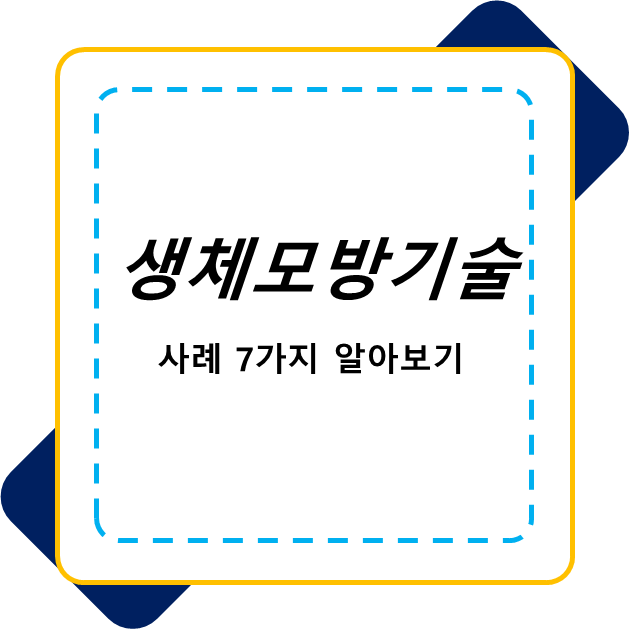  생체모방기술 사례 뜻 7가지 상용화 제품으로 알아봐요