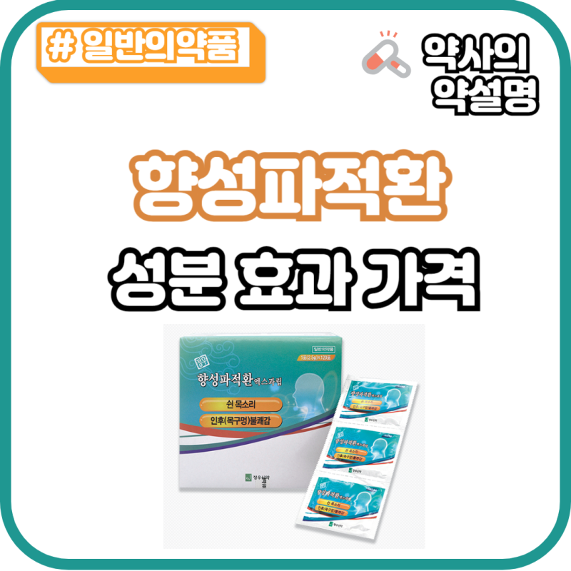 향성파적환 쉰목소리 효과 부작용 가격