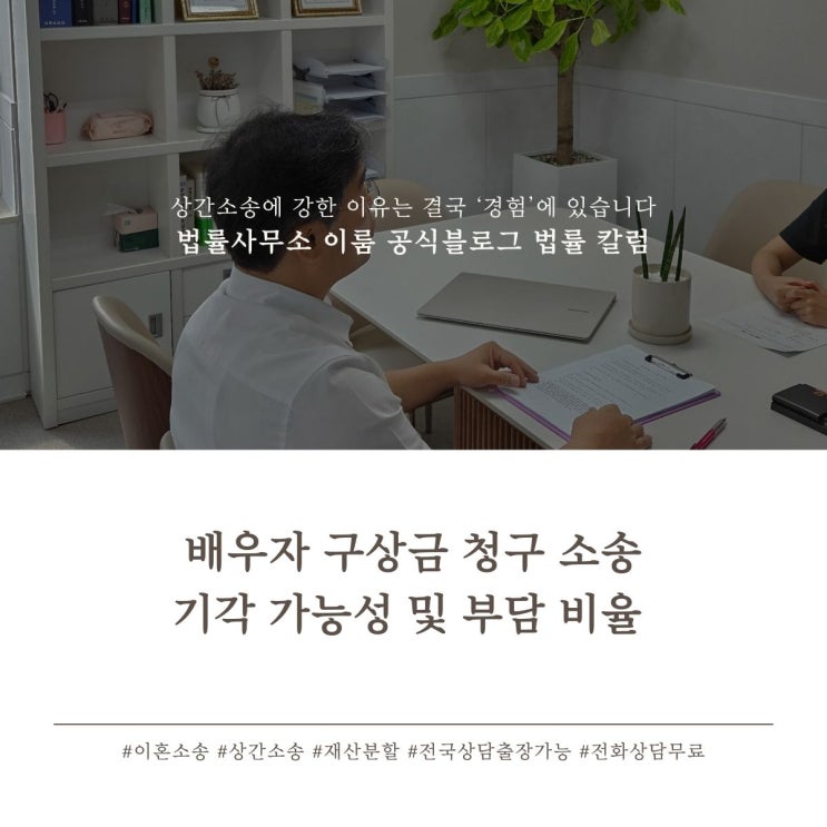  배우자 구상금 청구 소송 기각 가능성 및 부담 비율