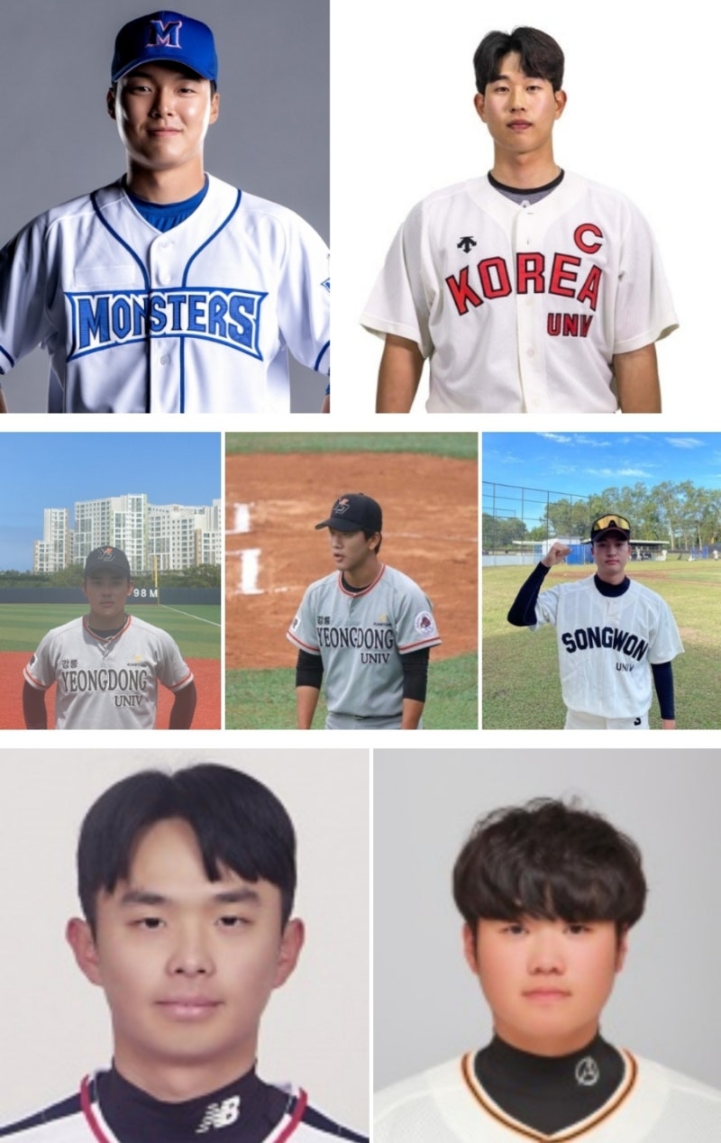 2025 롯데자이언츠 육성선수 유태웅 박건우 이태경 이상화 박준기 정선우 박지훈