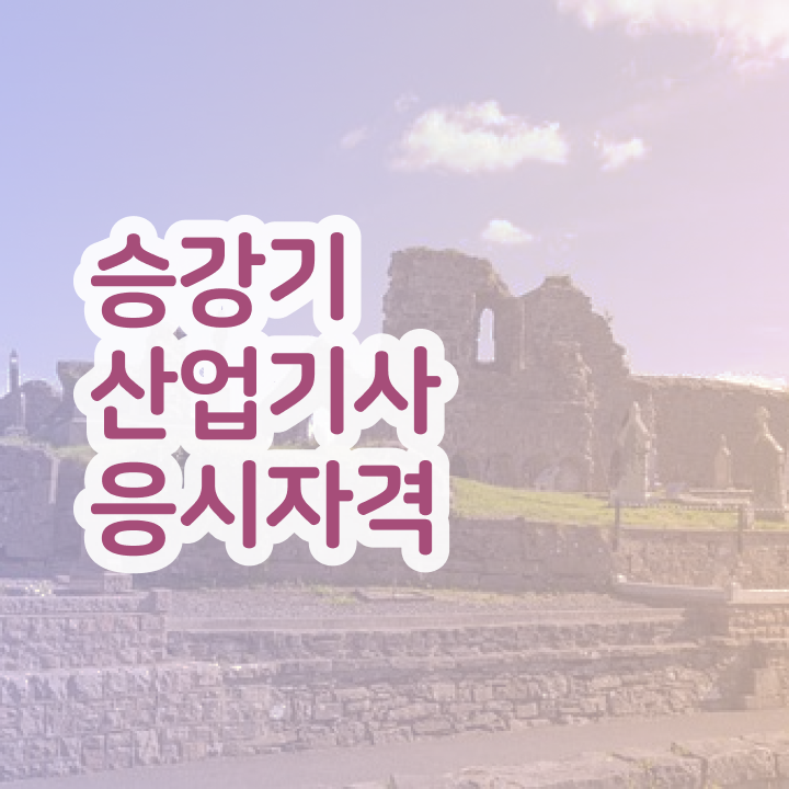  승강기산업기사 필기 시험 요건 승강기산업기사 응시조건 집에서 온라인으로 편하게 성공한 전략