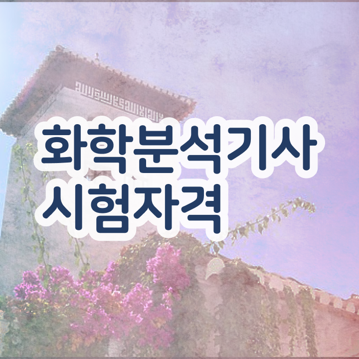  화학분석기능사 필기 , 화학분석기사 응시조건 독학으로 빠르게 완료한 팁