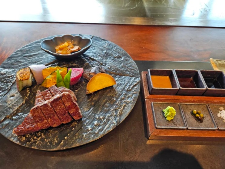  일본 후쿠오카 맛집 리츠 칼튼 겐쥬(GENJYU) 데판야끼 런치 내돈내산 후기