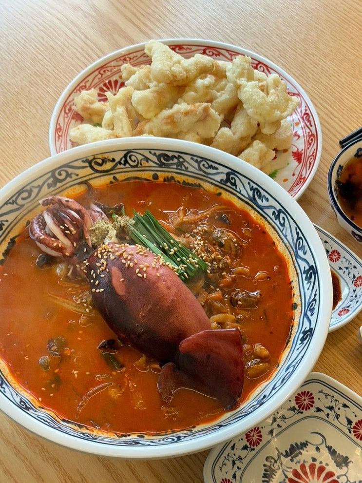  오징어가 통으로 들어간 첨단맛집 '짬뽕로맨스' 찾아가는길, 식사 후기