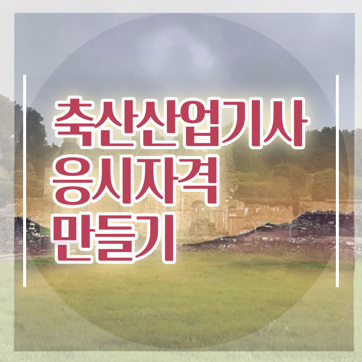  축산산업기사 응시자격 인강만 듣고 간단하게 성공한 노하우