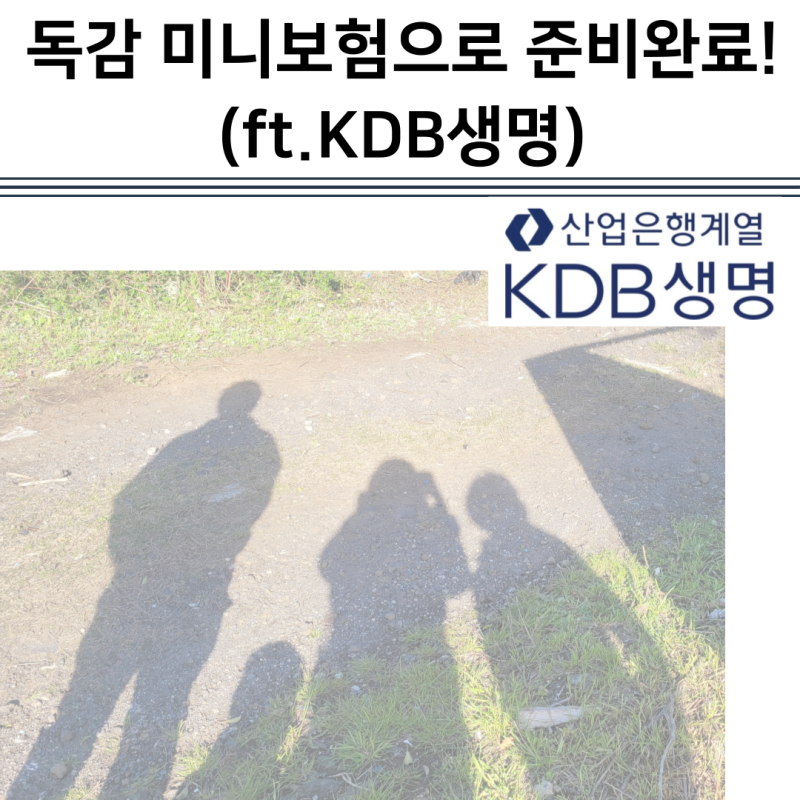 독감 미니보험으로 준비완료!(ft.KDB생명)