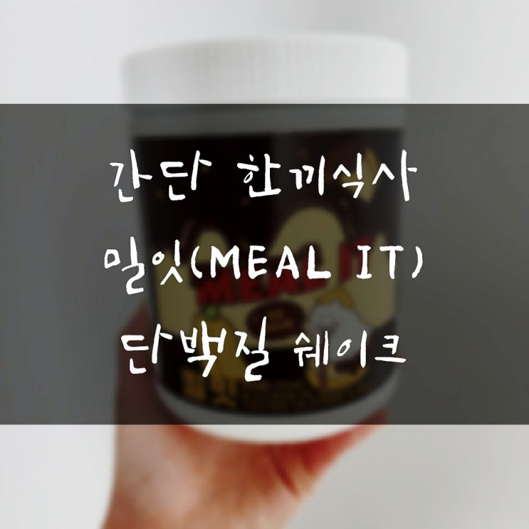  저렴한 단백질쉐이크 한끼식사로 제격인 밀잇 내돈내산 정보 칼로리