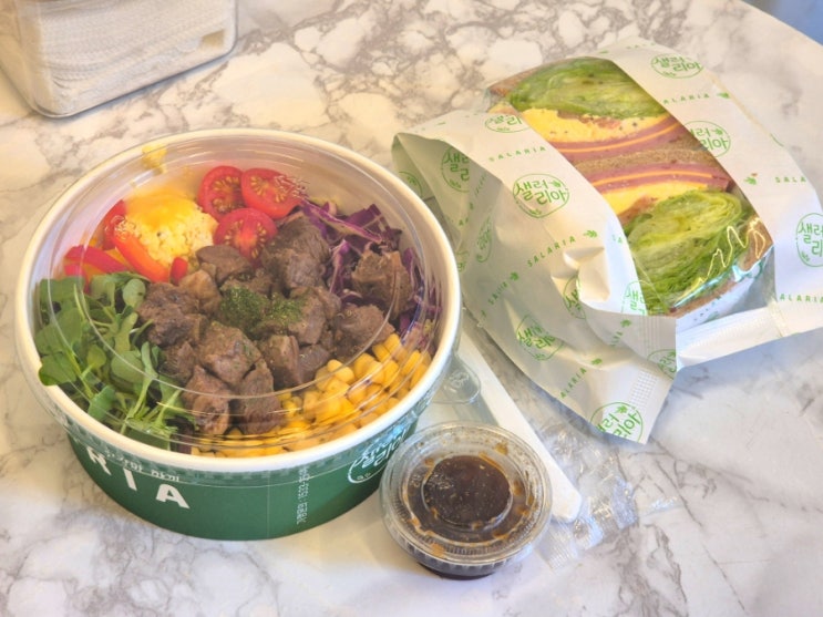  사가정역 맛집 중랑구 샐러드 샌드위치 추천 샐러리아 면목점