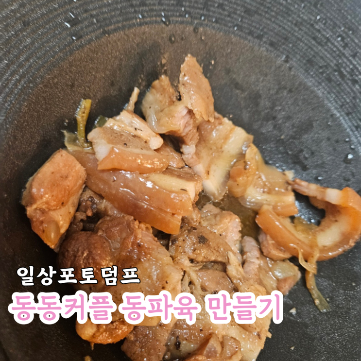  일상포토 덤프 동동커플 흑백요리사 동파육 마음대로 만들기 feat.스테이크 덮밥 레시피 공개