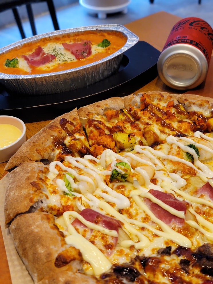  목포피자맛집 7번가피자 포미연산점 메뉴추천 레프리노 자연산 치즈크러스트 페스티벌피자