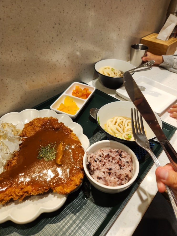  평촌 롯데백화점 푸드코트 돈까스 점심 맛집 '간코' 믿거나 말거나 내돈내산