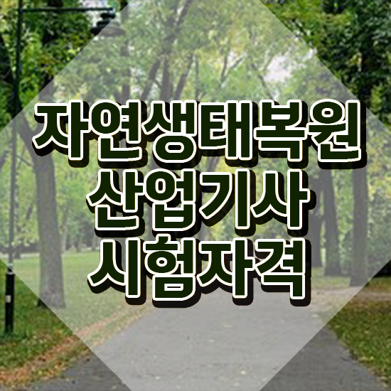  자연생태복원산업기사 취득자격 온라인 과정으로 단기간에 끝낸 방법