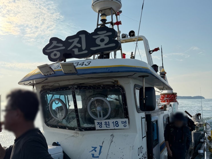  넓은 바다를 홀로 종주하는 주꾸미, 갑오징어 낚시 승진호(승진피싱) / 원산도 / 2023.10.9