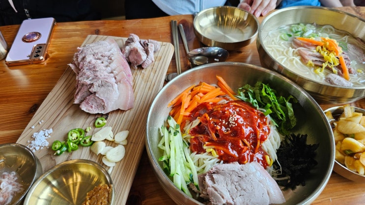  [제주공항 맛집] "먹돌"- 제주를 떠나기 전 고기국수 와 돔베고기를 먹어보다!
