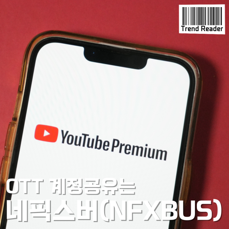  유튜브 프리미엄 우회와 넷플릭스 계정공유는 NFXBUS +할인코드