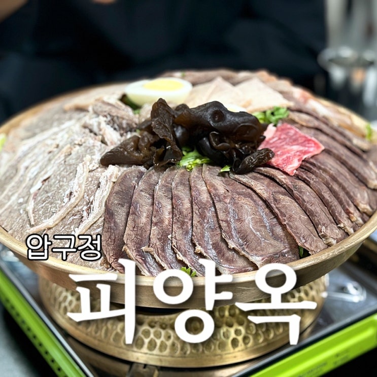  압구정 어복쟁반 냉면 맛집 피양옥 후기