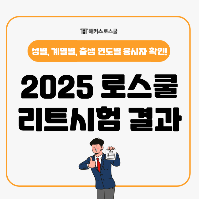  2025학년도 로스쿨 리트 시험(LEET) 응시자 현황 통계