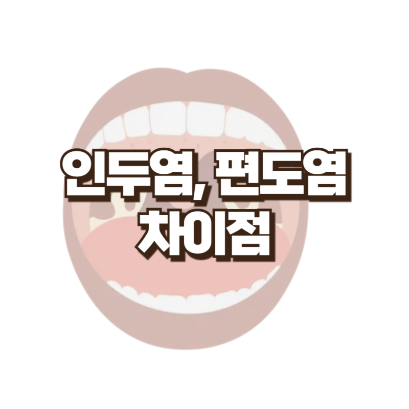 인두염(pharyngitis), 편도염(Tonsillitis) 차이점