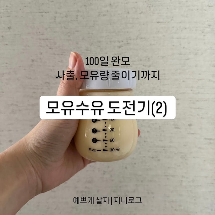  모유수유 도전기(2) 100일 완모 | 사출, 모유량 줄이기까지