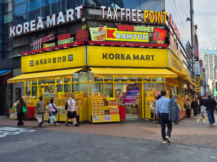  명동 가볼만한곳 농심 K라면체험존 스낵바 후기