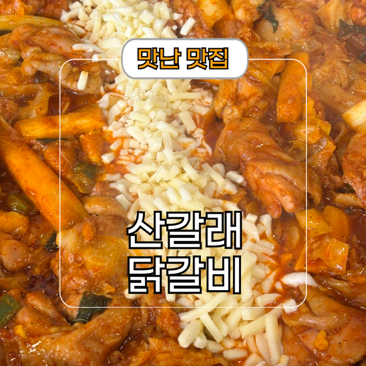  동탄 맛집 산갈래 닭갈비 노작로 식당 추천