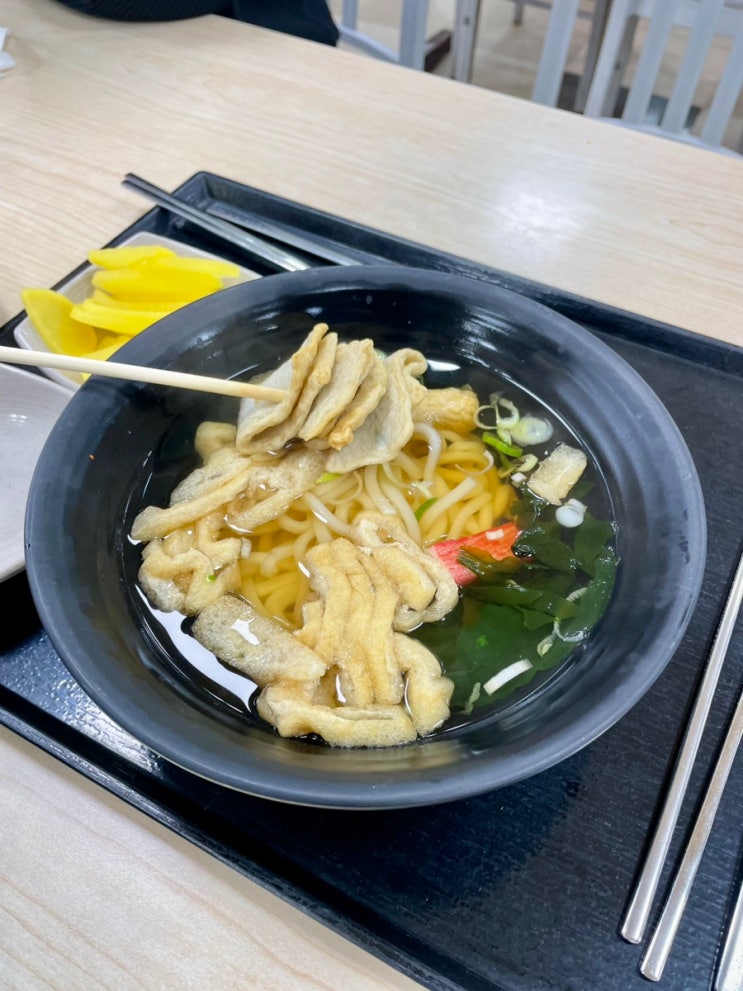 가장 무난한 휴게소 음식 행담도휴게소 푸드코트점 꼬치어묵우동