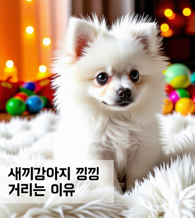  새끼강아지 낑낑 소리 내는 이유