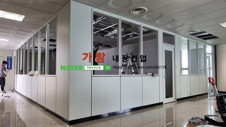  부산 칸막이 철도 차량 정비단 환경개선공사 SGP칸막이 "B" TYPE 시공 현장